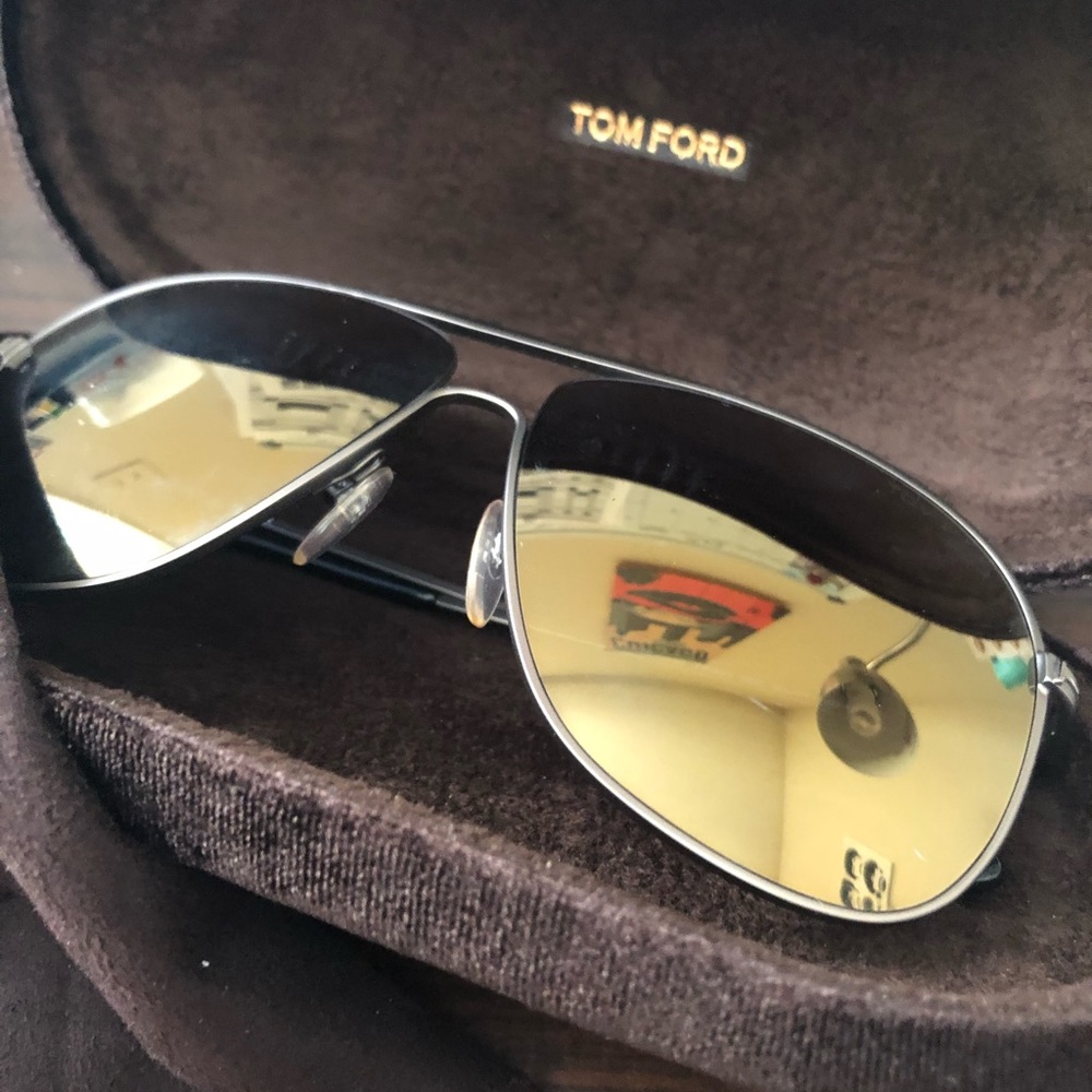 Authentic Tom Ford Gunmetal Aviators